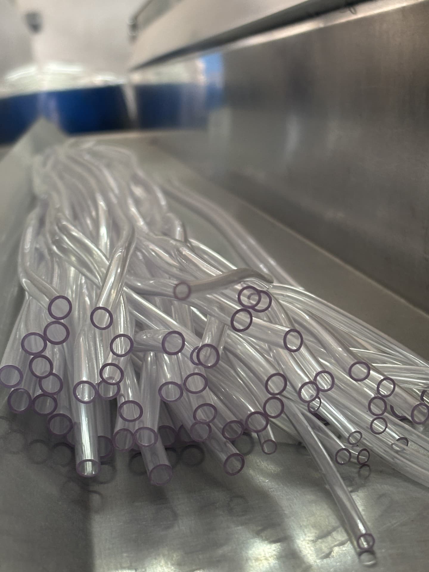 Línea de extrusión de tubos en planta